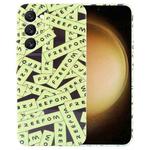 For Samsung Galaxy S23+ 5G Painted Pattern Precise Hole PC Phone Case(Green Label)