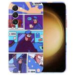 For Samsung Galaxy S23+ 5G Painted Pattern Precise Hole PC Phone Case(Working Uncle)