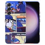 For Samsung Galaxy S23 5G Painted Pattern Precise Hole PC Phone Case(Working Comics)