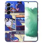 For Samsung Galaxy S22+ 5G Painted Pattern Precise Hole PC Phone Case(Working Comics)