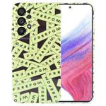 For Samsung Galaxy A53 5G Painted Pattern Precise Hole PC Phone Case(Green Label)