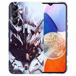 For Samsung Galaxy A14 5G Painted Pattern Precise Hole PC Phone Case(Golden Robot)