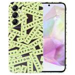 For Samsung Galaxy A35 5G Painted Pattern Precise Hole PC Phone Case(Green Label)