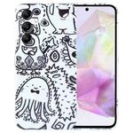 For Samsung Galaxy A35 5G Painted Pattern Precise Hole PC Phone Case(Bottle Monster)