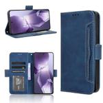 For OnePlus Ace 5 5G / 5 Pro 5G / 13R 5G Skin Feel Calf Texture Card Slots Leather Phone Case(Blue)