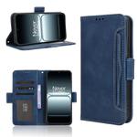 For OnePlus 13T Skin Feel Calf Texture Card Slots Leather Phone Case(Blue)