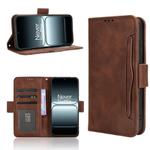 For OnePlus 13T Skin Feel Calf Texture Card Slots Leather Phone Case(Brown)