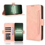 For OnePlus Ace 5 Racing 5G Skin Feel Calf Texture Card Slots Leather Phone Case(Pink)