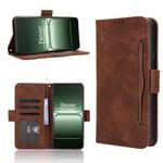 For OnePlus Ace 5 Racing 5G Skin Feel Calf Texture Card Slots Leather Phone Case(Brown)