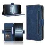 For OnePlus Ace 5 Ultra 5G Skin Feel Calf Texture Card Slots Leather Phone Case(Blue)