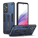 For OPPO A79 5G Variety Brave Armor Finger Loop Holder Phone Case(Blue)