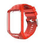For Tomtom 2 / 3 Radium Carving Texture Watch Band(Red)