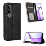 For OnePlus Nord CE4 Magnetic Buckle Retro Texture Leather Phone Case(Black)