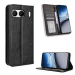 For OnePlus Nord 4 5G Magnetic Buckle Retro Texture Leather Phone Case(Black)