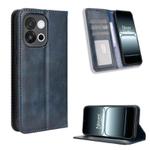 For OnePlus 13T Magnetic Buckle Retro Texture Leather Phone Case(Blue)