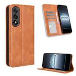 For OnePlus Ace 5 Ultra 5G Magnetic Buckle Retro Texture Leather Phone Case(Brown)