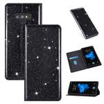 For Samsung Galaxy Note 9 Ultrathin Glitter Magnetic Horizontal Flip Leather Case with Holder & Card Slots(Black)