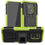 For Xiaomi Redmi 10X 5G Tire Texture Shockproof TPU + PC Protective Case with Holder(Green)