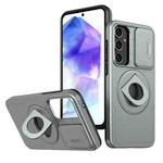 For Samsung Galaxy A35 5G Camshield MagSafe Ring Holder Armor Phone Case(Titanium Grey)