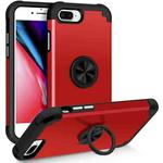 For iPhone 8 Plus / 7 Plus L2 Rotating Ring Holder Magnetic Phone Case(Red)