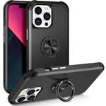 For iPhone 13 Pro L2 Rotating Ring Holder Magnetic Phone Case(Black)