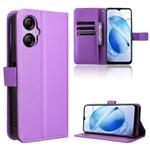 For BLU G53 Diamond Texture Leather Phone Case(Purple)