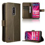 For BLU View 4 / View 2 2023 Diamond Texture Leather Phone Case(Brown)