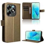 For itel S23+ S681LN Diamond Texture Leather Phone Case(Brown)