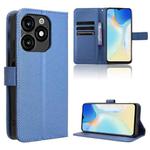 For itel A70 A665L Diamond Texture Leather Phone Case(Blue)