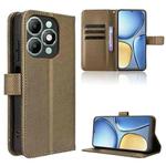 For itel A90 4G Diamond Texture Leather Phone Case(Brown)