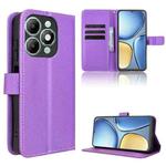 For itel A90 4G Diamond Texture Leather Phone Case(Purple)