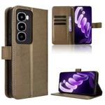 For itel City 100 4G Diamond Texture Leather Phone Case(Brown)