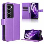 For itel City 100 4G Diamond Texture Leather Phone Case(Purple)
