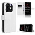 For itel Zeno 10 Diamond Texture Leather Phone Case(White)