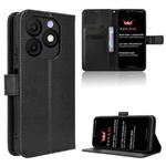 For itel Zeno 10 Diamond Texture Leather Phone Case(Black)