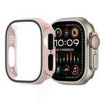 For Apple Watch Ultra 2 / Ultra 49mm Painting PC Hybrid Tempered Film Integrated Watch Case(Rose Gold)