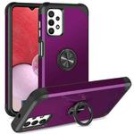 For Samsung Galaxy A13 4G / 5G / A32 5G L2 Rotating Ring Holder Magnetic Phone Case(Dark Purple)