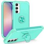 For Samsung Galaxy A54 5G L2 Rotating Ring Holder Magnetic Phone Case(Mint Green)