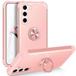 For Samsung Galaxy S23 5G L2 Rotating Ring Holder Magnetic Phone Case(Rose Gold)