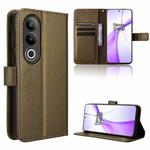 For OnePlus Nord CE4 5G Diamond Texture Leather Phone Case(Brown)