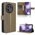 For OnePlus Ace 5 5G / 5 Pro 5G / 13R 5G Diamond Texture Leather Phone Case(Brown)