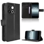 For OnePlus 13T Diamond Texture Leather Phone Case(Black)