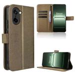 For OnePlus Ace 5 Racing 5G Diamond Texture Leather Phone Case(Brown)