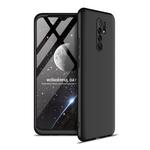 For Xiaomi Redmi 9 GKK Three Stage Splicing Full Coverage PC Protective Case(Black)