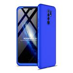 For Xiaomi Redmi 9 GKK Three Stage Splicing Full Coverage PC Protective Case(Blue)