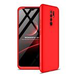 For Xiaomi Redmi 9 GKK Three Stage Splicing Full Coverage PC Protective Case(Red)