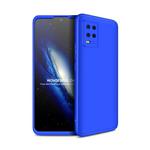 For Xiaomi Mi 10 Lite 5G GKK Three Stage Splicing Full Coverage PC Protective Case(Blue)