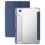 For Lenovo Tab M11 /Xiaoxin Pad 11 2024 Clear Acrylic Deformation Leather Tablet Case(Lavender)