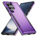 For Samsung Galaxy S24 Ultra 5G Pioneer Armor Heavy Duty PC + TPU Phone Case(Purple+Black)