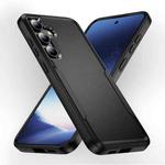 For Samsung Galaxy S24+ 5G Pioneer Armor Heavy Duty PC + TPU Phone Case(Black)